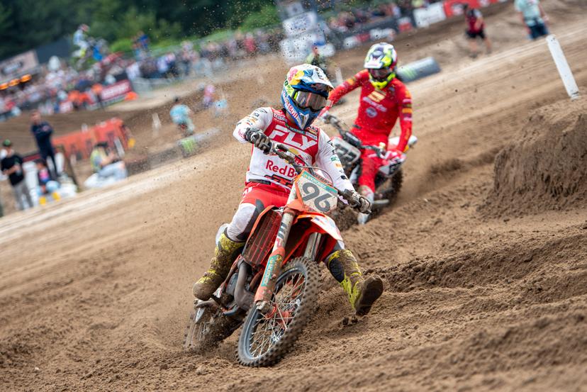 Belgium's Lucas Coenen pictured in action during the motocross MXGP Grand Prix Flanders, race 15/20 of the FIM Motocross World Championship, Sunday 03 August 2025 in Lommel. BELGA PHOTO JONAS ROOSENS