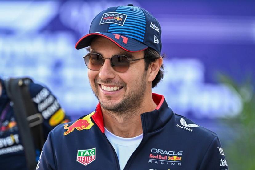 Red Bull Racing's Mexican driver Sergio Perez arrives at the Lusail International Circuit in Lusail, north of Doha, before the sprint race ahead of the Qatari Formula One Grand Prixon November 30, 2024.  Mahmud Hams / AFP