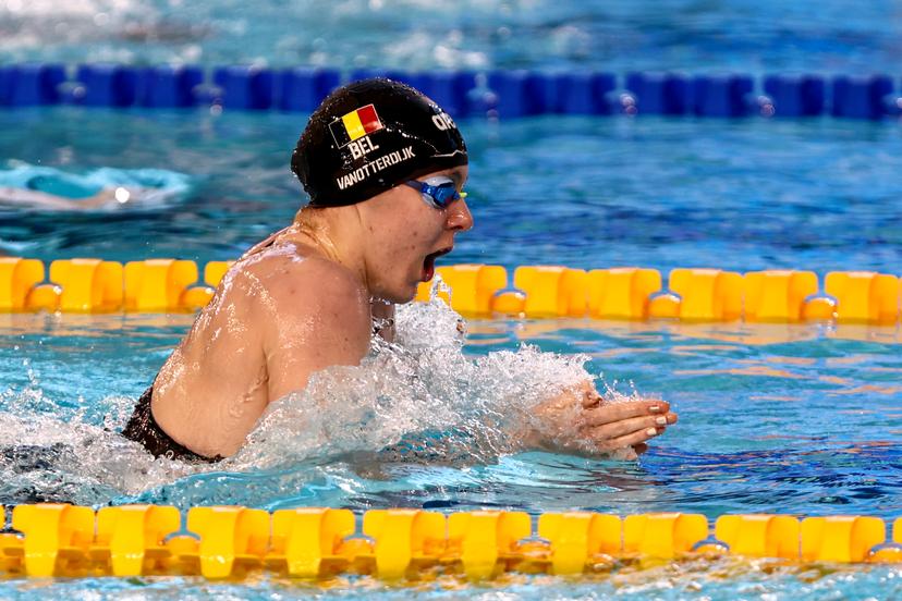 Belgian Roos Vanotterdijk pictured in action during the women's 200m breaststroke at the European Aquatics Short Course Swimming Championships in Lublin, Poland, on Thursday 04 December 2025. BELGA PHOTO NIKOLA KRSTIC