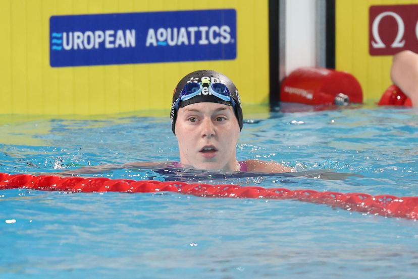 the heats of the 50m women butterfly event at the European Aquatics Championships in Paris, France on Tuesday 11 August 2026. BELGA PHOTO VIRGINIE LEFOUR