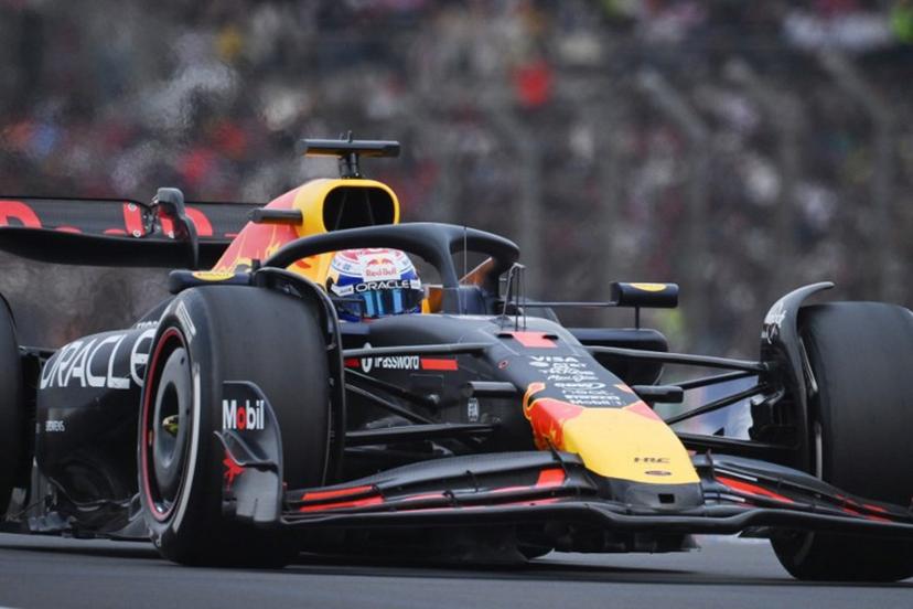 Red Bull Racing's Dutch driver Max Verstappen drives during the Formula One Chinese Grand Prix at the Shanghai International Circuit in Shanghai on March 23, 2025.  GREG BAKER / AFP