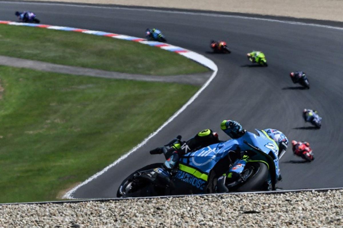 Trackhouse MotoGP Team's Spanish rider Raul Fernandez competes during the motorcycle Czech Moto GP Grand Prix race at the Masaryk circuit in Brno, Czech Republic on July 20, 2025.   Michal Cizek / AFP