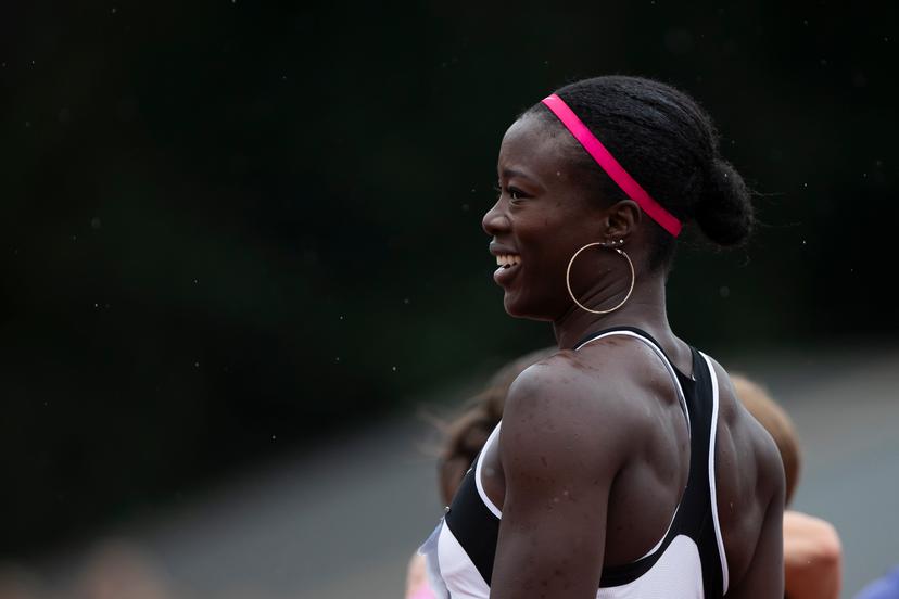 Belgian Anne Zagre pictured during the 46th edition of the Nacht van de Atletiek' athletics meeting in Heusden-Zolder, Saturday 19 July 2025. BELGA PHOTO KRISTOF VAN ACCOM