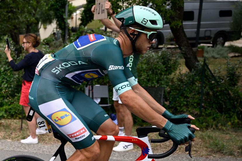 Italian Jonathan Milan of Lidl-Trek pictured in action during stage 17 of the 2025 Tour de France cycling race, from Bollene to Valence (161km), on Wednesday 23 July 2025 in France. The 112th edition of the Tour de France starts on Saturday 5 July in Lille, France, and will finish in Paris, France on the 27th of July.   BELGA PHOTO JASPER JACOBS