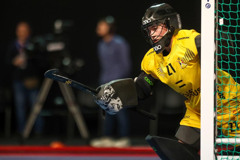 World Indoor Hockey Championship match between Belgium and USA in the Zatika hall on February 08. 2025 in Porec, Croatia. DEJONGHE Viviane  Photo: Srecko Niketic/PIXSELL BENELUX ONLY