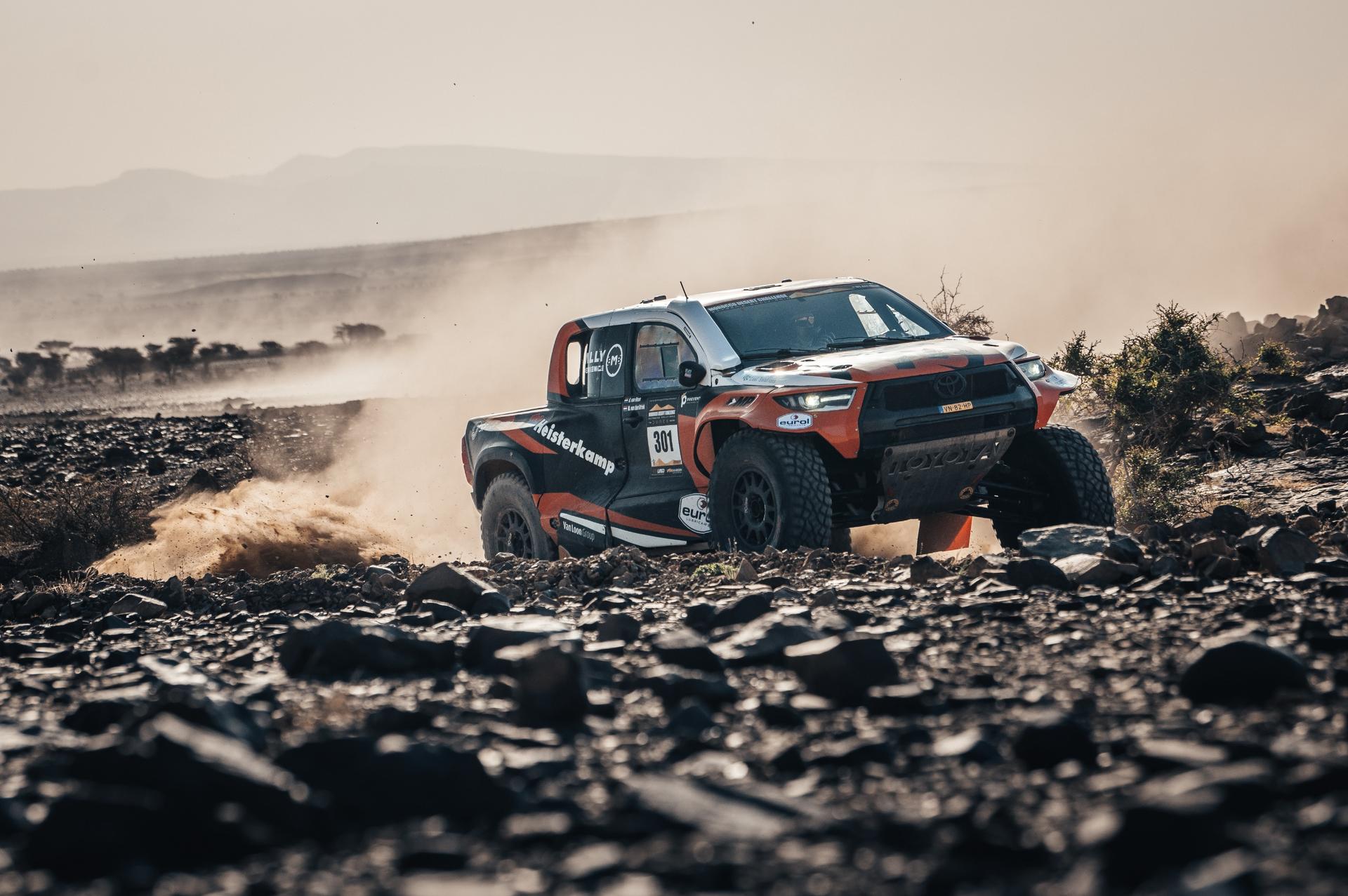 ATTENTION EDITORS - HAND OUT PICTURES - EDITORIAL USE ONLY - MANDATORY CREDIT 'Peter Willemsen' This handout picture, distributed by Eric Dupain, shows Mitchel van den Brink during the first stage of the Morocco Desert Challenge rally race in M'Hamid. PHOTO HANDOUT HANDOUT MATTEO LONGOBARDI *** Belga and Belga Editorial Board decline all responsibility regarding the content of this picture. ***