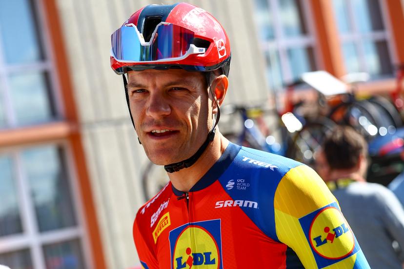 Belgian Jasper Stuyven of Lidl-Trek pictured ahead of a training of Lidl Trek team ahead of the 2025 Tour de France cycling race, in Lille, France, on Thursday 03 July 2025. The 112th edition of the Tour de France starts on Saturday 5 July in Lille, France, and will finish in Paris, France on the 27th of July. BELGA PHOTO DAVID PINTENS