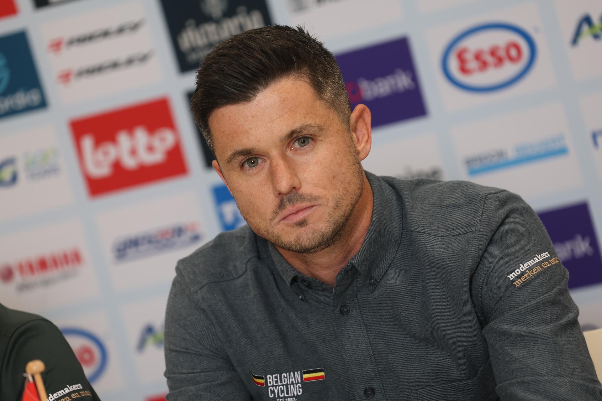 New Sport Director of Belgian Cycling Massimo Van Lancker pictured during a press conference of the Belgian cycling union to present the new coaches of the national teams, Wednesday 13 November 2024 at their headquarters in Tubize. BELGA PHOTO VIRGINIE LEFOUR
