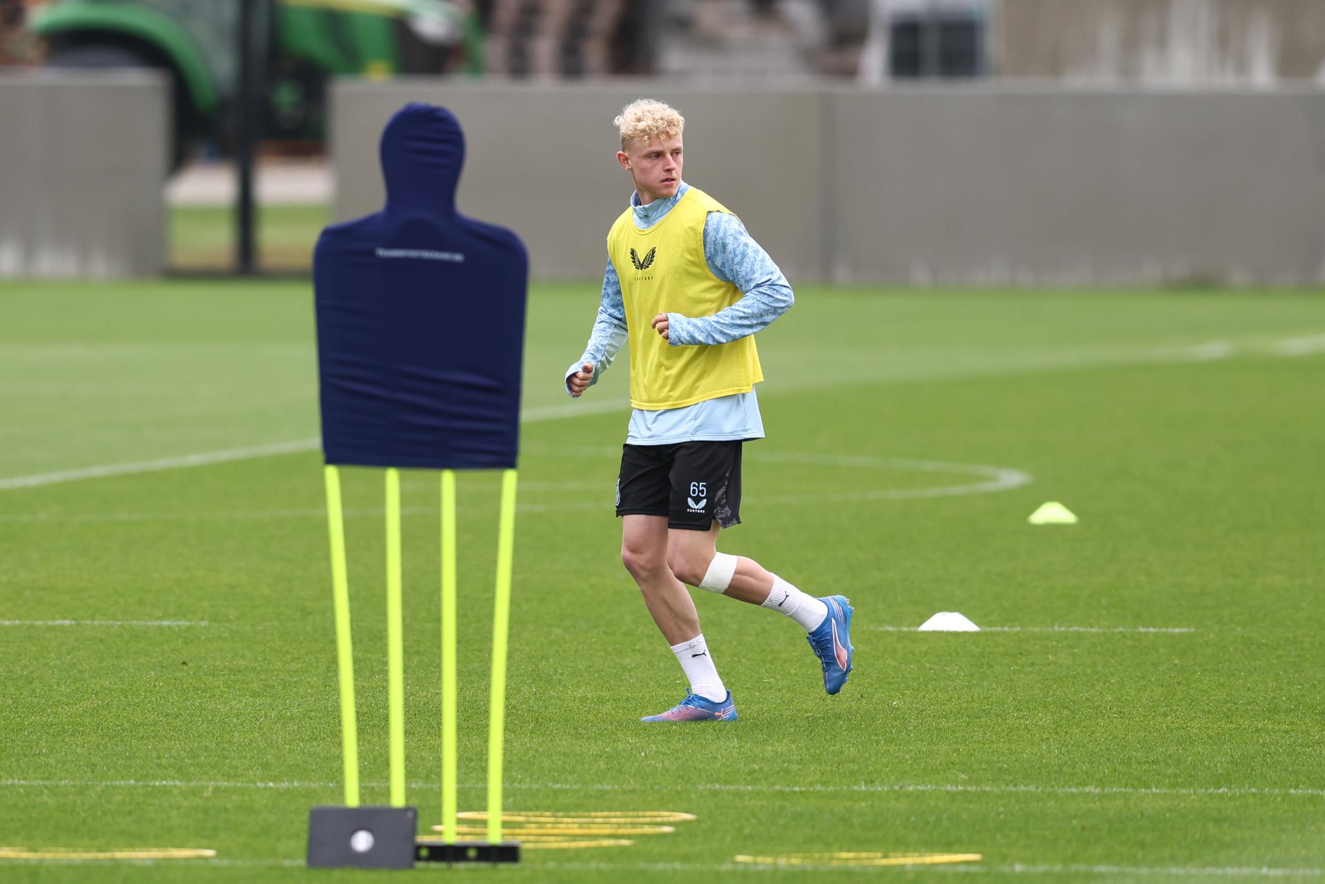 Club's Joaquin Seys pictured during a training session of Belgian soccer team Club Brugge, in Brugge, on Wednesday 17 September 2025. The team is preparing for a game against French team AS Monaco on Thursday, on the opening day of the League phase of the UEFA Champions League tournament. BELGA PHOTO BRUNO FAHY