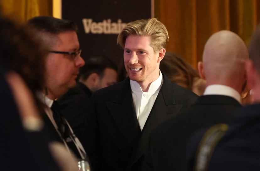 Belgium's Kevin De Bruyne pictured at the arrival for the 72nd edition of the 'Golden Shoe' award ceremony, in Middelkerke, Sunday 11 January 2026. The Golden Shoe (Gouden Schoen / Soulier d'Or) is an award for the best soccer player of the Belgian Jupiler Pro League championship during the calendar year 2025. BELGA PHOTO KURT DESPLENTER
