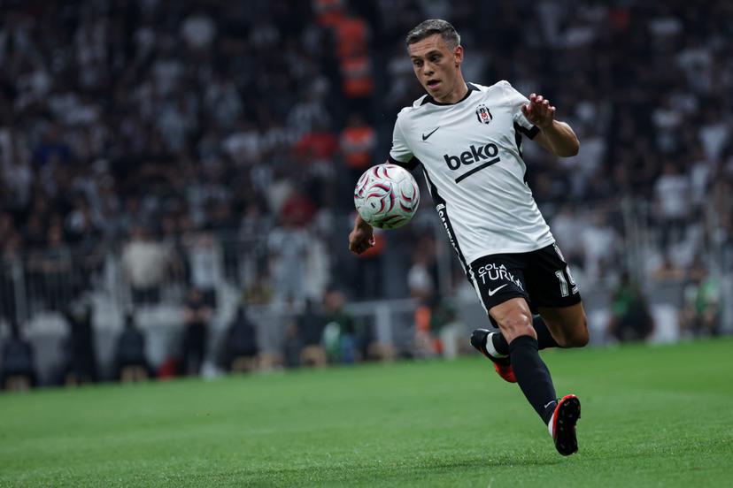 Belgian attacker Leandro Trossard of Besiktas pictured in action during a soccer game between Besiktas JK and Eyupspor, in the Turkish Süper Lig competition in Istanbul, Turkey on Sunday 16 August 2026. BELGA PHOTO BURAK BASTURK