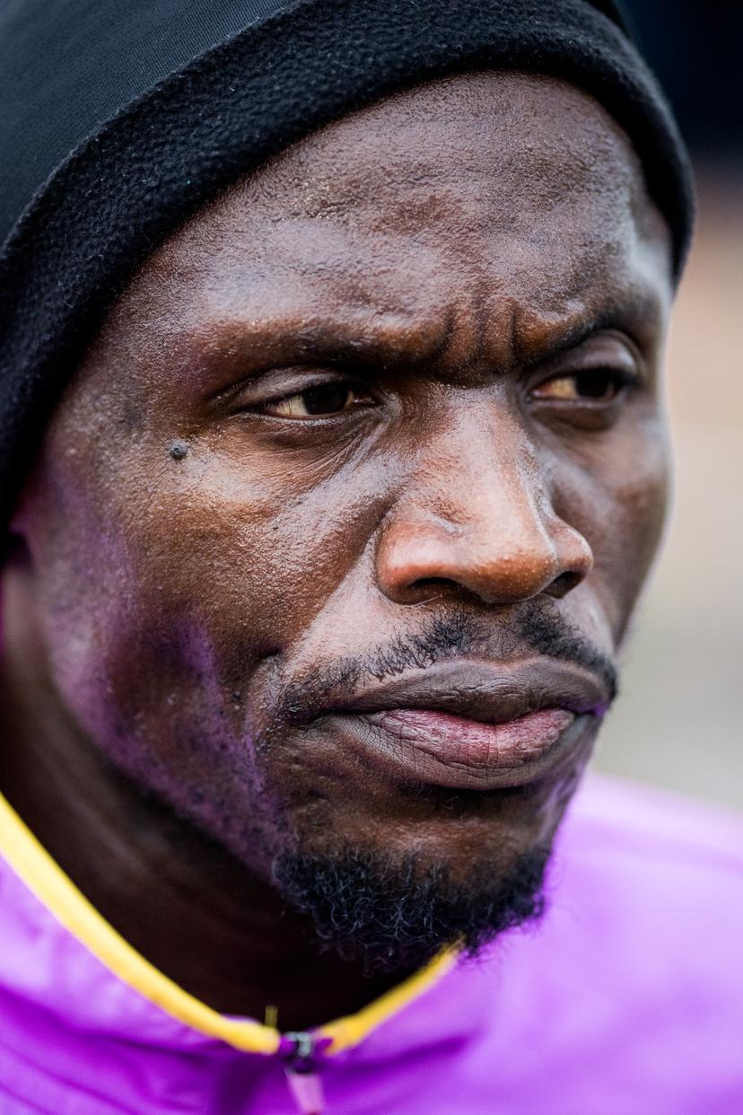 Belgian Isaac Kimeli is seen at the men's race at the Belgian championships cross country running, in Hulshout, Sunday 30 November 2025. BELGA PHOTO JASPER JACOBS