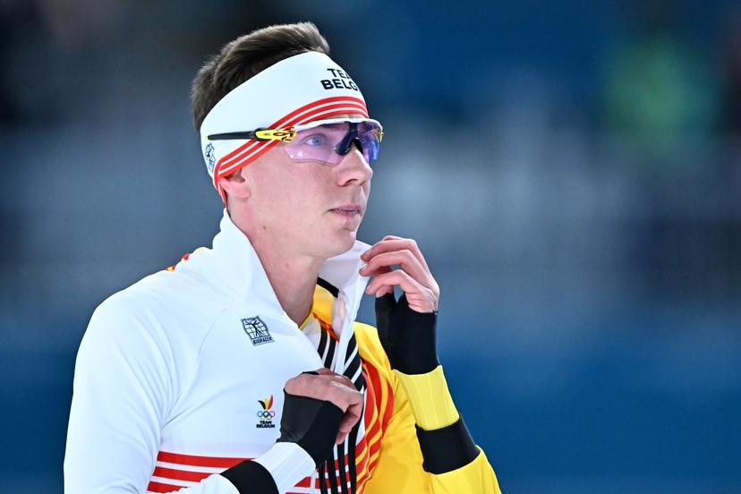 Belgian speed skater Bart Swings pictured at the Men's 5000m speed skating race at the Milano Cortina 2026 Olympic Winter Games, on Sunday 08 February 2026 in Milan, Italy. The XXV Winter Olympics take place from 6 to 22 February 2026 in Italy. BELGA PHOTO JASPER JACOBS