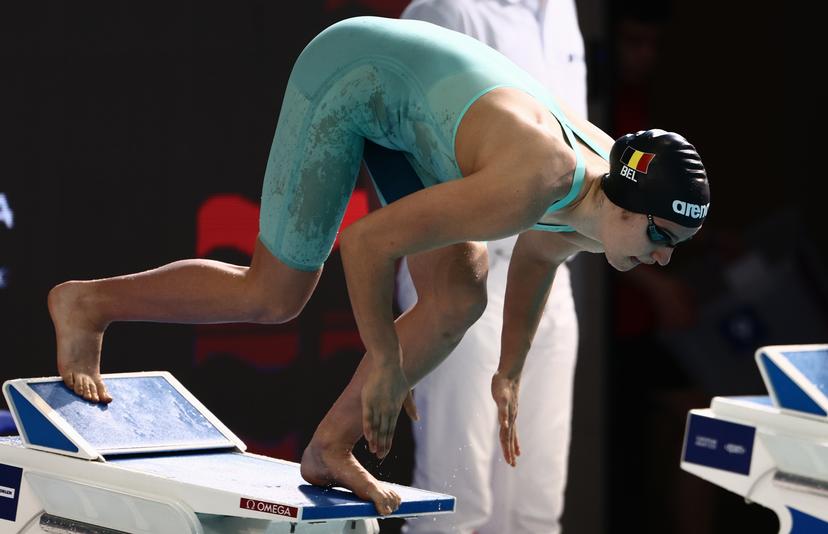 Belgian Sarah Dumont pictured during the Women's 200m Butterfly at the European Aquatics Short Course Swimming Championships in Lublin, Poland, on Saturday 06 December 2025. BELGA PHOTO NIKOLA KRSTIC