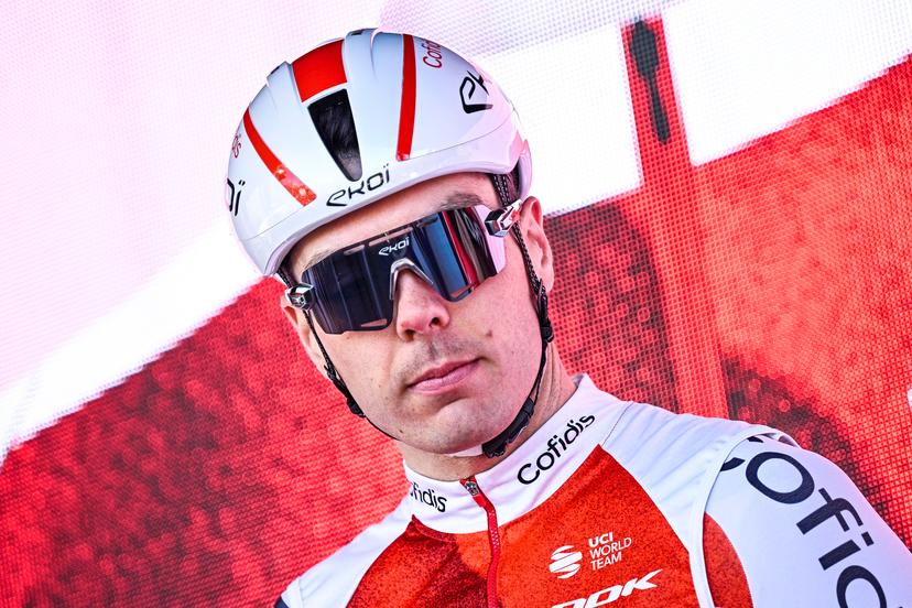German Max Walscheid of Cofidis pictured at the start of the Kuurne-Brussels-Kuurne one day cycling race, 193 km from Kuurne to Kuurne via Brussels, Saturday 25 February 2023. BELGA PHOTO JASPER JACOBS