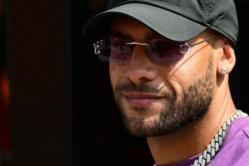 Italian athlete and sprinter Marcell Jacobs looks on ahead of the Italian Formula One Grand Prix race at Autodromo Nazionale Monza circuit, in Monza on September 1, 2024.  Andrej ISAKOVIC / AFP