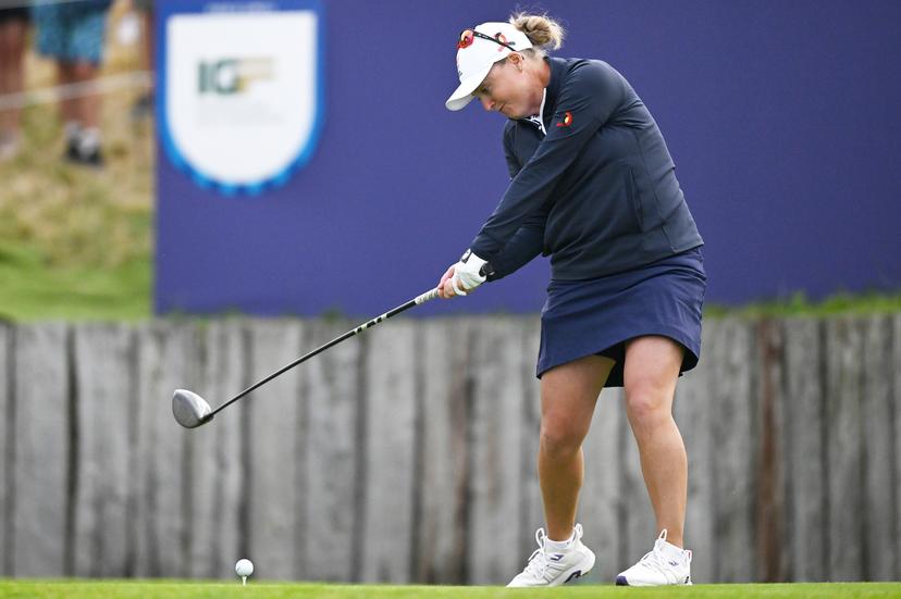 Belgian golfer Manon De Roey pictured in action during the first round of the Women's stroke play golf competition at the Paris 2024 Olympic Games, on Wednesday 07 August 2024 in Paris, France. The Games of the XXXIII Olympiad are taking place in Paris from 26 July to 11 August. The Belgian delegation counts 165 athletes competing in 21 sports. BELGA PHOTO ANTHONY BEHAR   **  ** *** BELGIUM ONLY ***