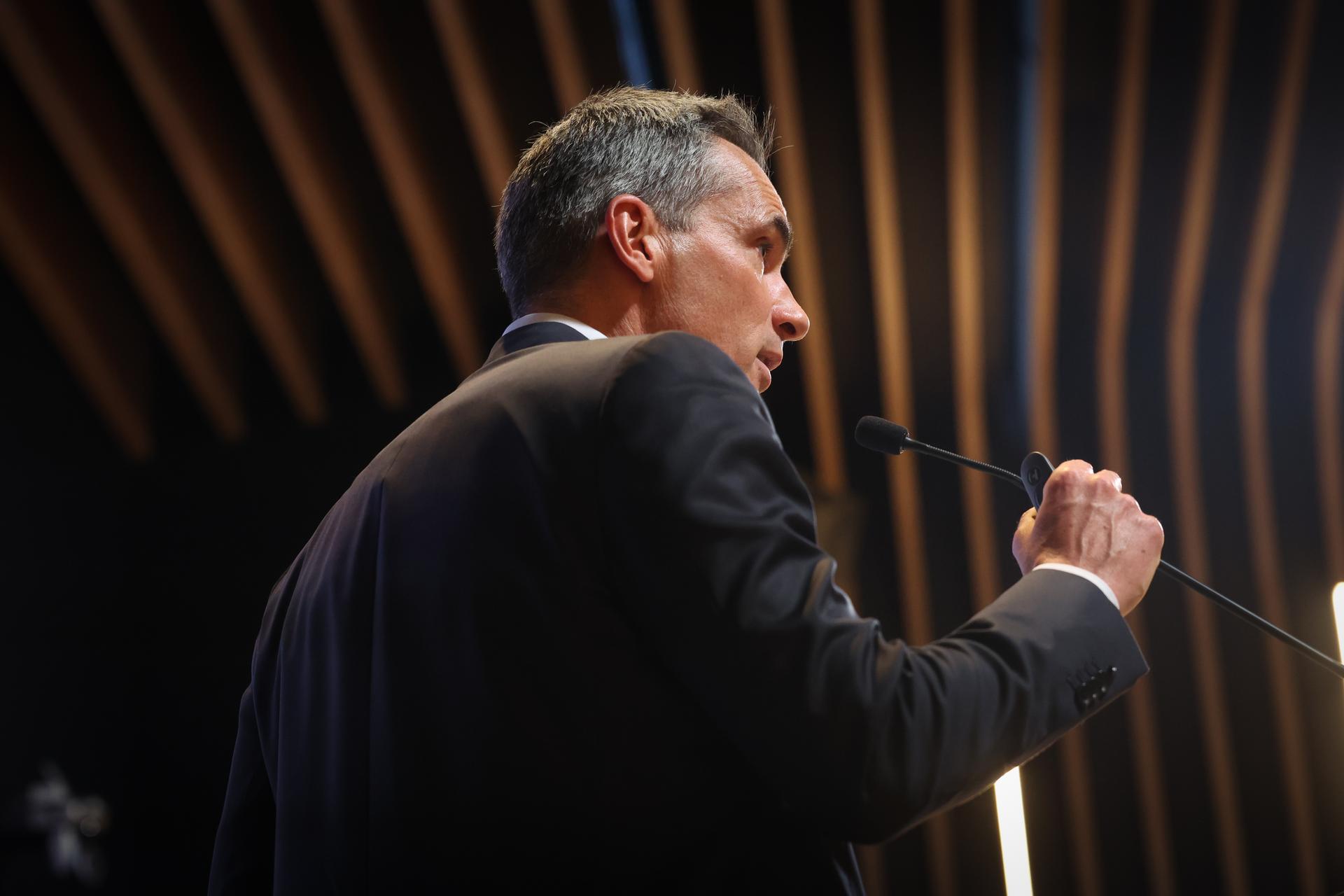 Pro League CEO Lorin Parys pictured during a round table on safety in football, organised by the Pro League and the Royal Belgian Football Association (RBFA), Friday 07 November 2025 in Tubize. BELGA PHOTO VIRGINIE LEFOUR
