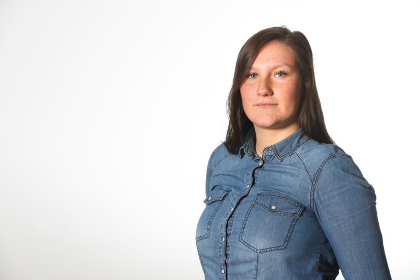 Amandine Verstappen poses for the photographer at the presentation of sportswomen and -men with an elite sports contract of Adeps, the sports ministry of the Federation Wallonia - Brussels in on Tuesday 29 January 2019 in Brussels. BELGA PHOTO VIRGINIE LEFOUR