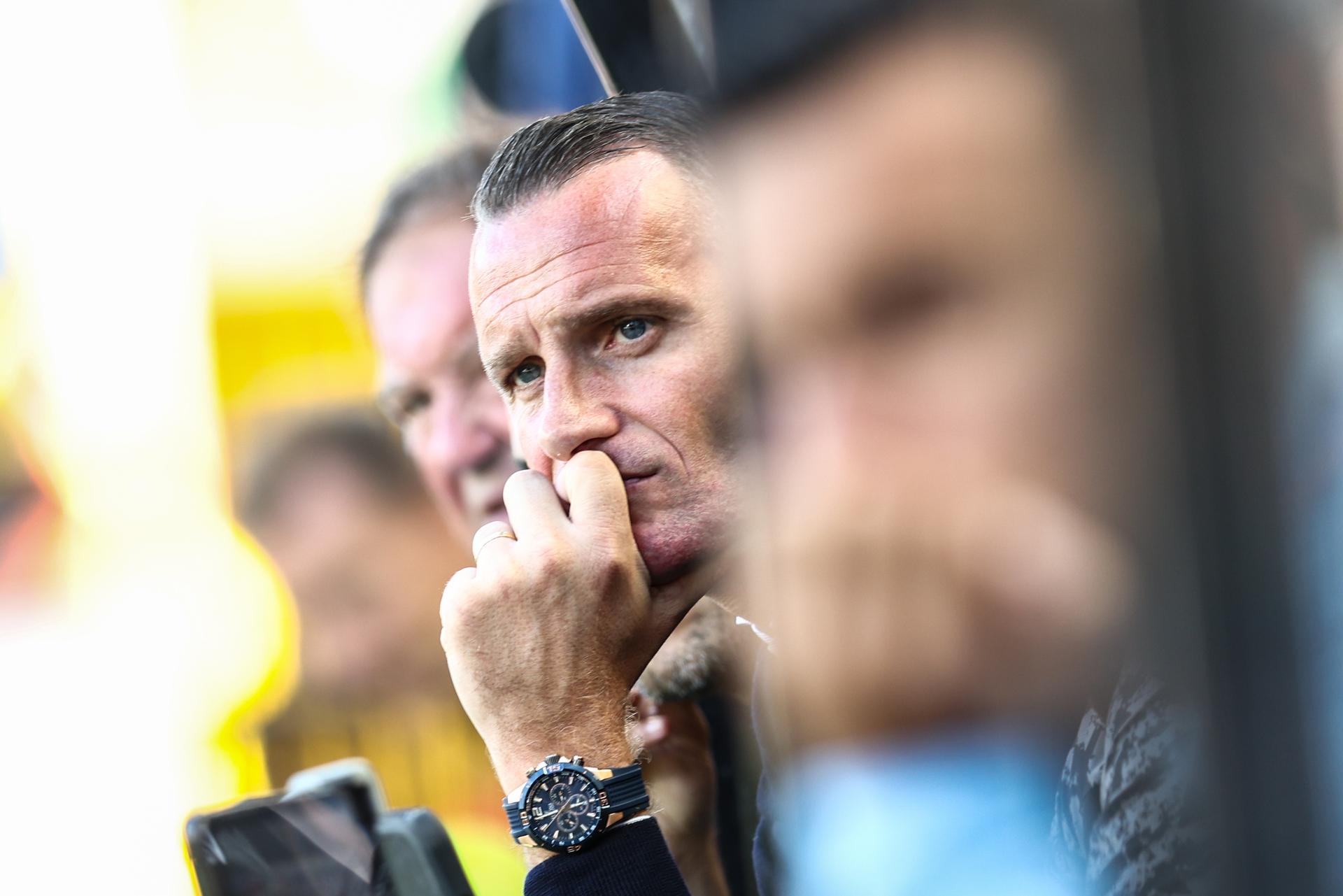 Club's head coach Nicky Hayen pictured during a soccer match between Club Brugge and Cercle Brugge, Saturday 09 August 2025 in Brugge, on day 3 of the 2025-2026 'Jupiler Pro League' first division of the Belgian championship. BELGA PHOTO BRUNO FAHY