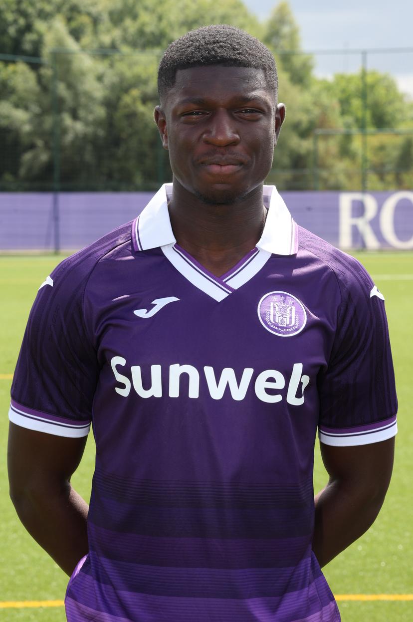Anderlecht's Zoumana Keita poses for a portrait picture at the 2025-2026 season photoshoot of Belgian Jupiler Pro League team RSC Anderlecht, Tuesday 22 July 2025 in Brussels. BELGA PHOTO VIRGINIE LEFOUR
