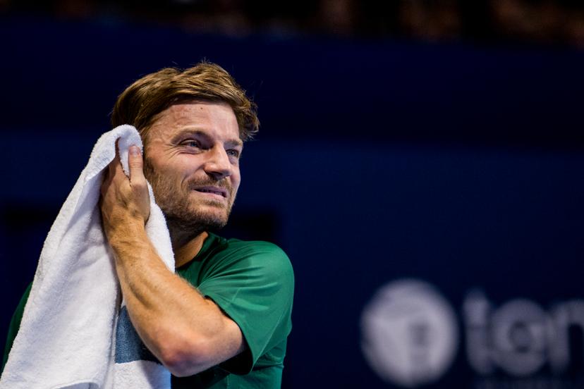 Belgian David Goffin pictured in action during the European Open ATP tennis tournament in Brussels, on Tuesday 14 October 2025. This year's edition of the tournament is taking place from 12 to 19 October 2025. BELGA PHOTO JASPER JACOBS