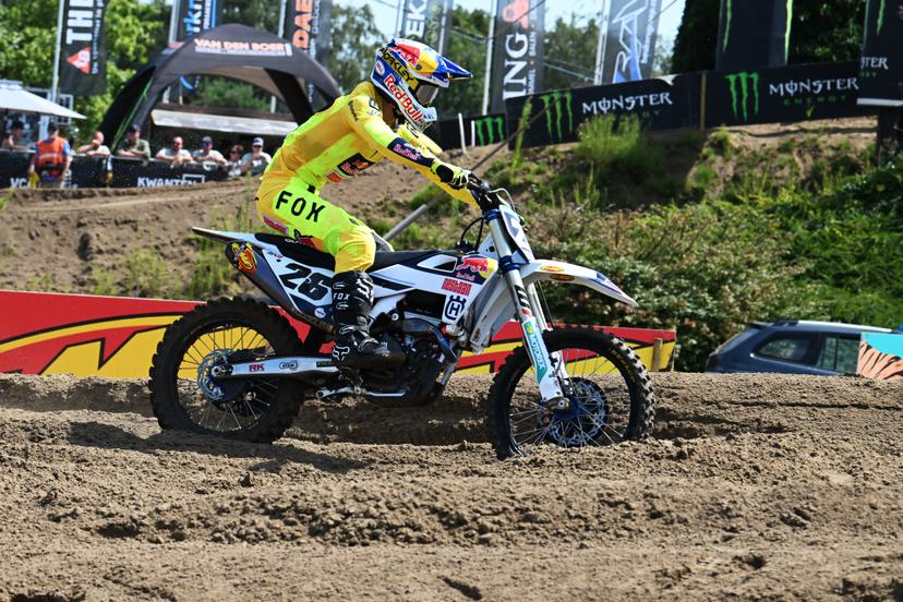 Belgian Liam Everts pictured in action during the motocross MX2 Grand Prix Flanders, race 14/20 of the FIM Motocross World Championship, Sunday, August 2, 2026, in Lommel. BELGA PHOTO JILL DELSAUX