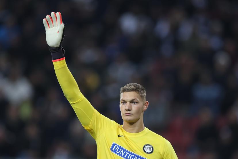Goalkeeper of Sturm Graz Kjell Scherpen reacts during the UEFA Champions League 2024/25 League Phase MD2 match between SK Sturm Graz and Club Brugge at Worthersee Stadium in Klagenfurt, Austria on October 2, 2024. Photo: Sanjin Strukic/PIXSELL BENELUX ONLY