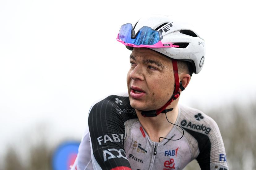 Belgium's Florian Vermeersch of UAE Team Emirates-XRG pictured after the 81st edition of the men's one-day cycling race Omloop Het Nieuwsblad (UCI World Tour), the opening race of the Flemish one-day classics season, 207,6 km from Gent to Ninove, Saturday 28 February 2026. BELGA PHOTO MAARTEN STRAETEMANS
