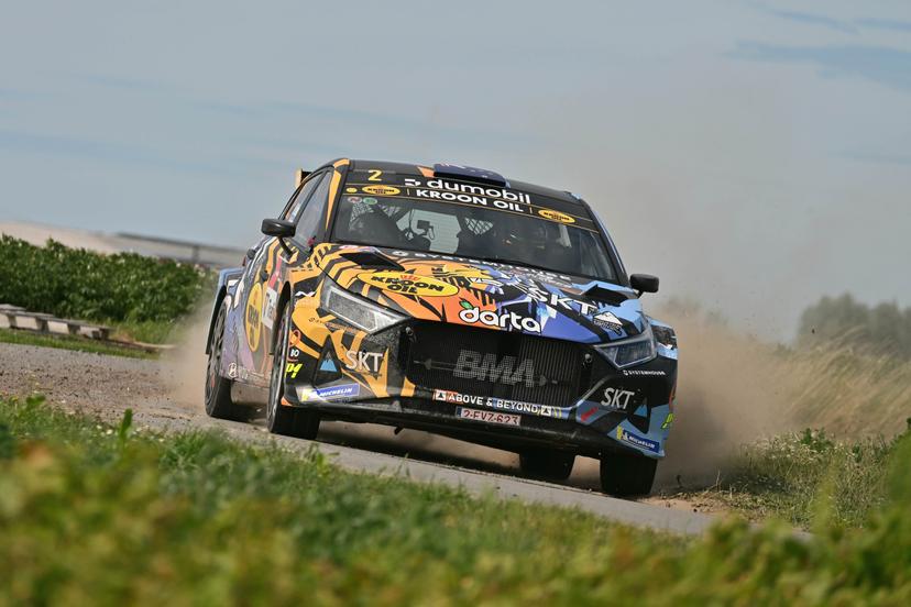 ATTENTION EDITORS - HANDOUT PICTURE RELEASE BY Belgian Rally Championships organisator - EDITORIAL USE ONLY - Hayden Paddon pictured on the first day, as he is the current leader of Ypres Rally in Ieper on Friday 27 June 2025.  BELGA PHOTO HAND OUT - BELGIAN RALLY CHAMPIONSHIP