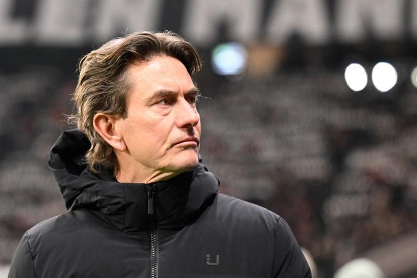 Tottenham Hotspur's Danish head coach Thomas Frank is pictured during the UEFA Champions League league phase- day 8 football match between Eintracht Frankfurt and Tottenham Hotspur in Frankfurt, western Germany, on January 28, 2026.  Kirill KUDRYAVTSEV / AFP