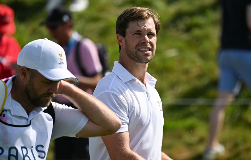 Belgian golfer Thomas Detry pictured during the men's Men's stroke play golf competition at the Paris 2024 Olympic Games, on Thursday 01 August 2024 in Paris, France. The Games of the XXXIII Olympiad are taking place in Paris from 26 July to 11 August. The Belgian delegation counts 165 athletes competing in 21 sports. BELGA PHOTO ANTHONY BEHAR   **  ** *** BENELUX ONLY ***