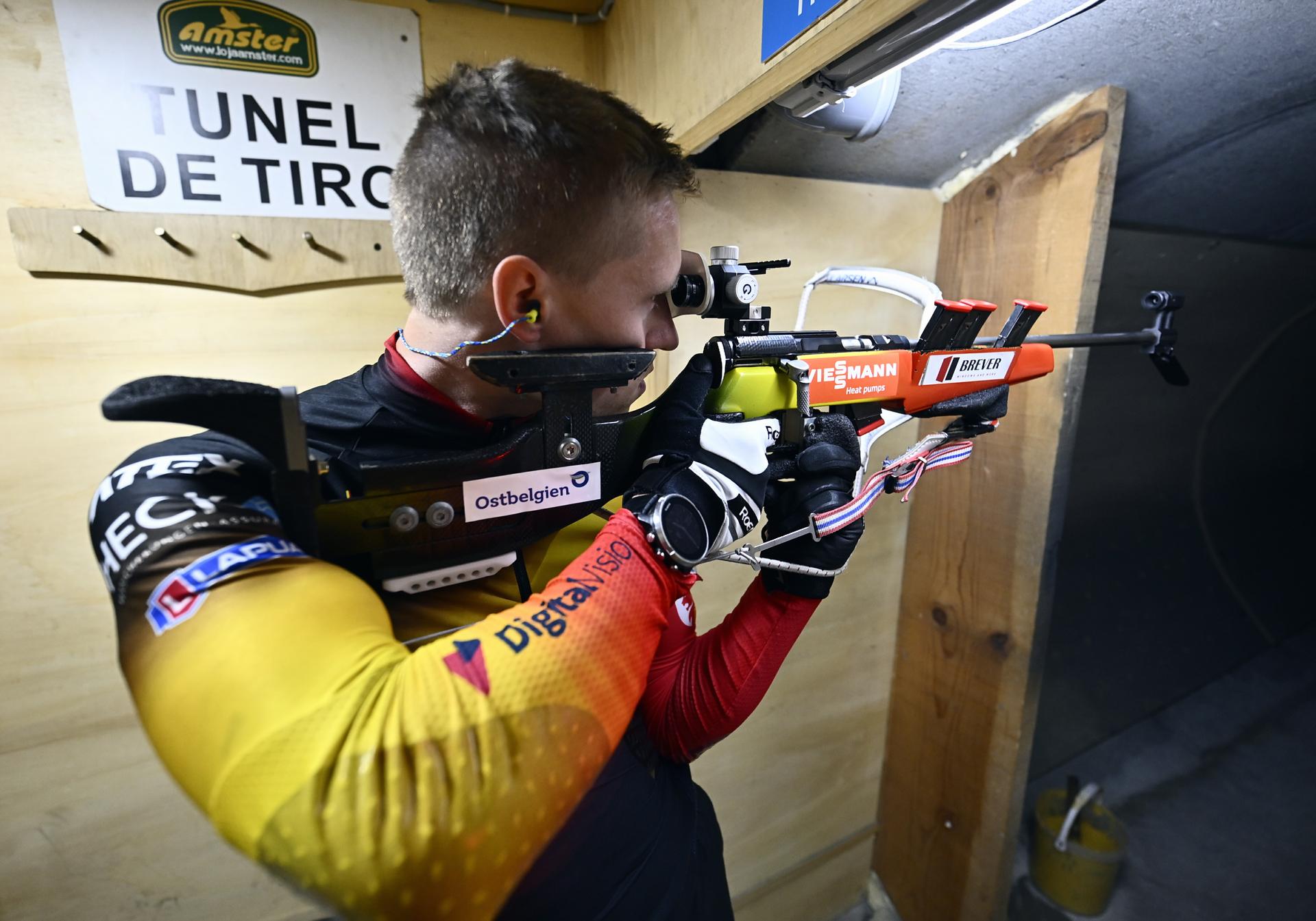 Athlete Thierry Langer pictured during the annual stage of Team Belgium (19-25/05), in Rio Maior, Portugal, Tuesday 20 May 2025, BELGA PHOTO ERIC LALMAND