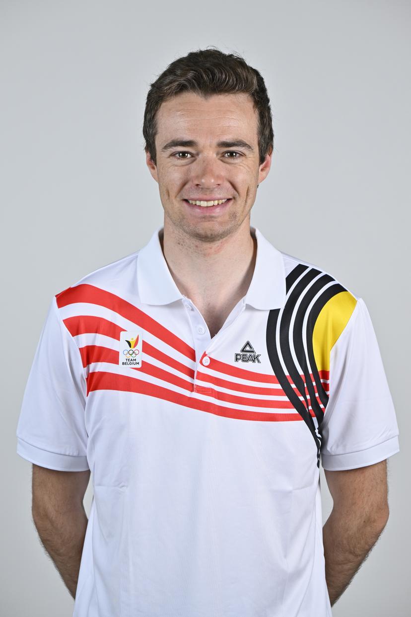 Athlete Maximilien Drion du Chapois poses for the photographer during the annual training camp of Team Belgium (19-25/05), in Rio Maior, Portugal, Friday 23 May 2025. BELGA PHOTO ERIC LALMAND