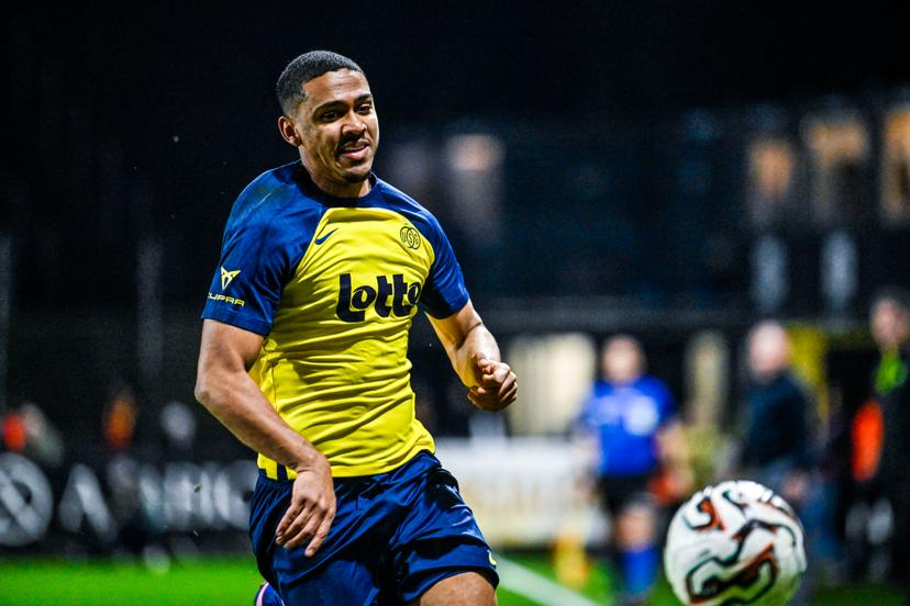Union's Guilherme Smith pictured in action during a soccer match between Royale Union Saint-Gilloise and KV Mechelen, Saturday 17 January 2026 in Brussels, on day 21 of the 2025-2026 'Jupiler Pro League' first division of the Belgian championship. BELGA PHOTO TOM GOYVAERTS