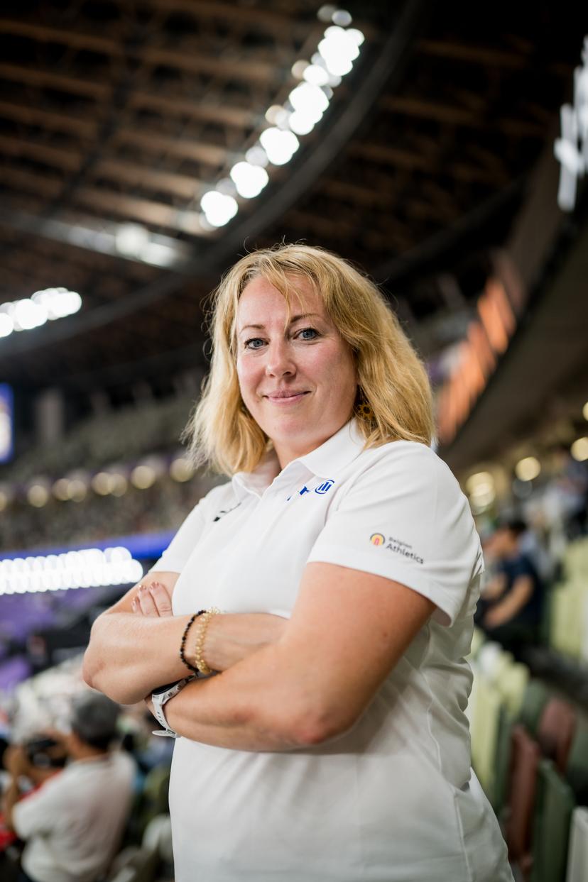 President LBFA Jessica Mayon poses for the photographer before the World Athletics Championships in Tokyo, Japan, on Tuesday 16 September 2025. The outdoor Worlds are taking place from 13 to 21 September. BELGA PHOTO JASPER JACOBS