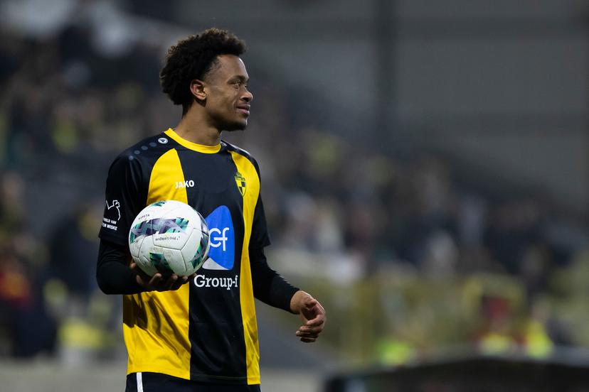 Lierse's Emmanuel Da Costa pictured during a soccer match between Lierse SK and Club NXT (U21), Sunday 19 January 2025 in Lier, on day 18 of the 2024-2025 'Challenger Pro League' 1B second division of the Belgian championship. BELGA PHOTO KRISTOF VAN ACCOM