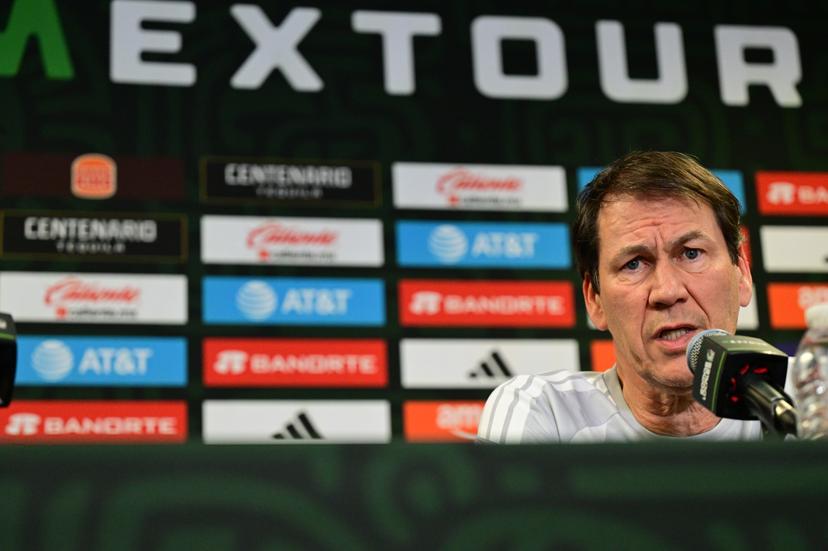 Belgium's head coach Rudi Garcia pictured at a press conference of Belgian national soccer team Red Devils in Chicago, United States, on Monday 30 March 2026. The team is preparing for tomorrow's friendly match against the Mexico, in preparation for the 2026 World Cup. BELGA PHOTO DIRK WAEM