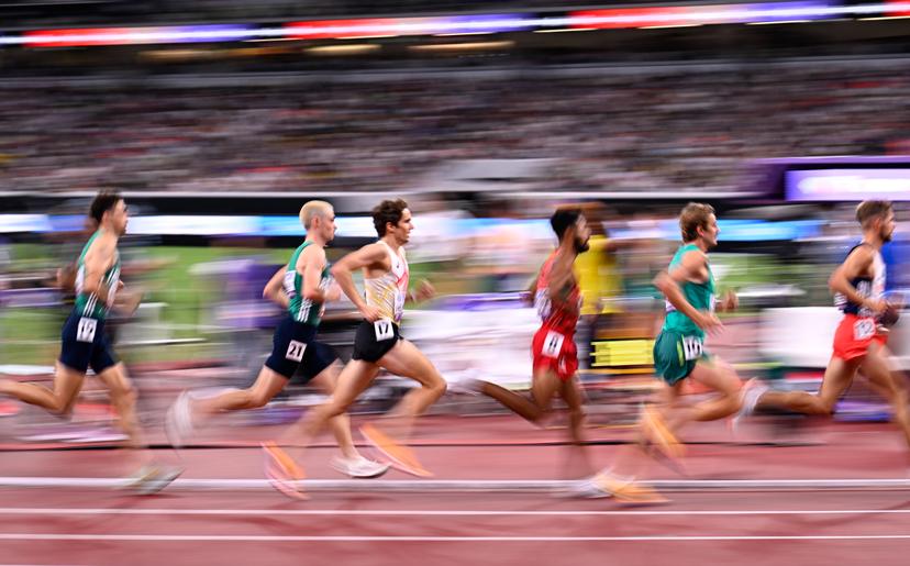 Belgian John Heymans pictured in action during the heats of the 5000m men, at the World Athletics Championships in Tokyo, Japan, on Thursday 18 September 2025. The outdoor Worlds are taking place from 13 to 21 September. BELGA PHOTO JASPER JACOBS
