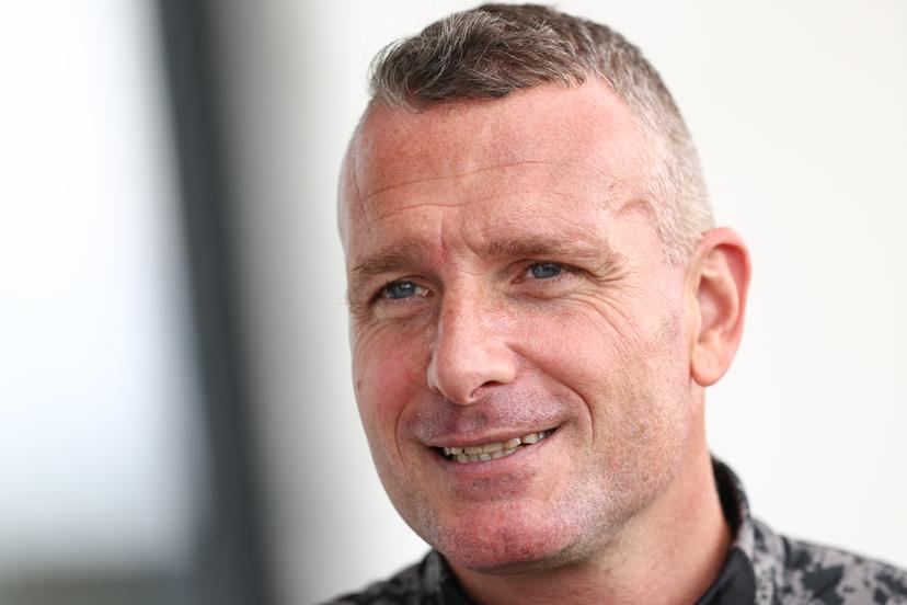 Club's head coach Nicky Hayen pictured during a training session of Belgian soccer team Club Brugge, on Tuesday 05 August 2025 in Brugge. The team will play tomorrow the first leg of the third qualifying round for the UEFA Champions League competition against Austrian team FC Salzburg. BELGA PHOTO BRUNO FAHY