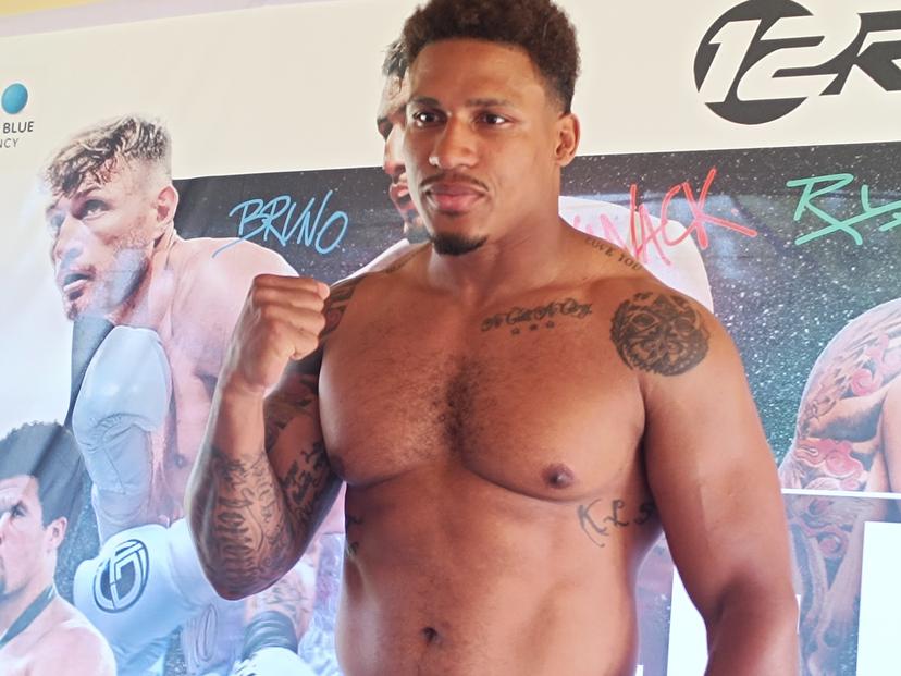 Belgian Ryad Merhy at the Gala de Louvain-la-Neuve boxing gala, Saturday 14 June 2025. BELGA PHOTO BERNARD CERF