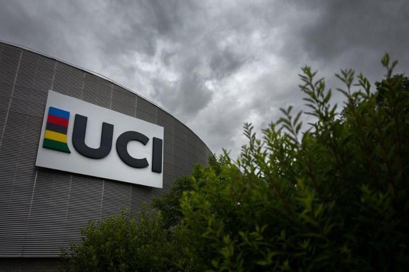 A picture taken on July 1, 2021 the headquarters of the world's cycling governing body UCI (International Cycling Union) in Aigle.  Fabrice COFFRINI / AFP