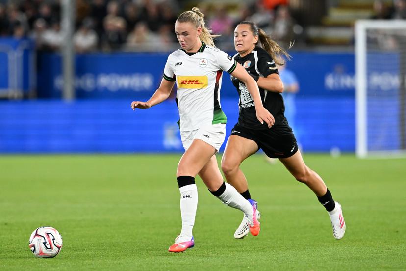 OHL's Isabella Isa Dekker is pictured in action during a game between Oud-Heverlee Leuven Women and Poland women team Czarni Sosnowiec,  Wednesday 2 September 2026 in Leuven, a return leg in the third round qualification game in the UEFA Women's Champions League. OHL Women won 1-4 the first leg. BELGA PHOTO JILL DELSAUX