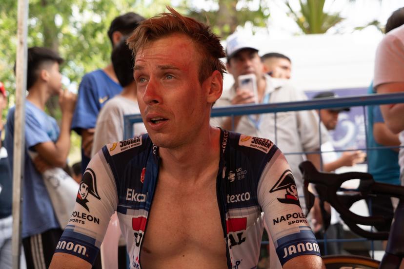Czech Jan Hirt of Soudal Quick-Step pictured after stage 3 of the Vuelta a San Juan cycling tour, 170,9km km from and to the Circuito San Juan Villicum race track, Argentina, Tuesday 24 January 2023. BELGA PHOTO SEBASTIAN GIL MIRAN