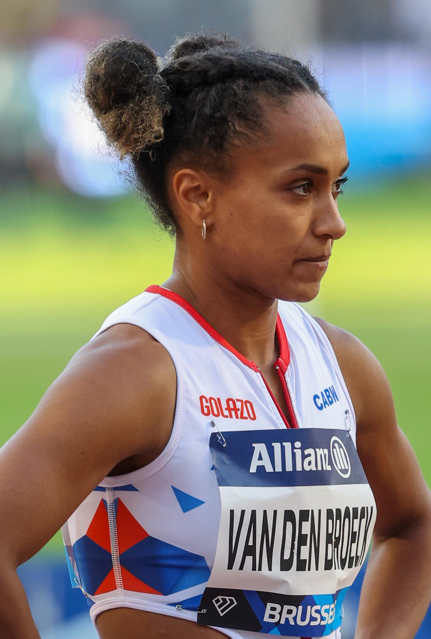 Belgian Naomi Van den Broeck pictured during the 49th edition of the Memorial Van Damme Diamond League athletics event in Brussels, Friday 22 August 2025. BELGA PHOTO VIRGINIE LEFOUR