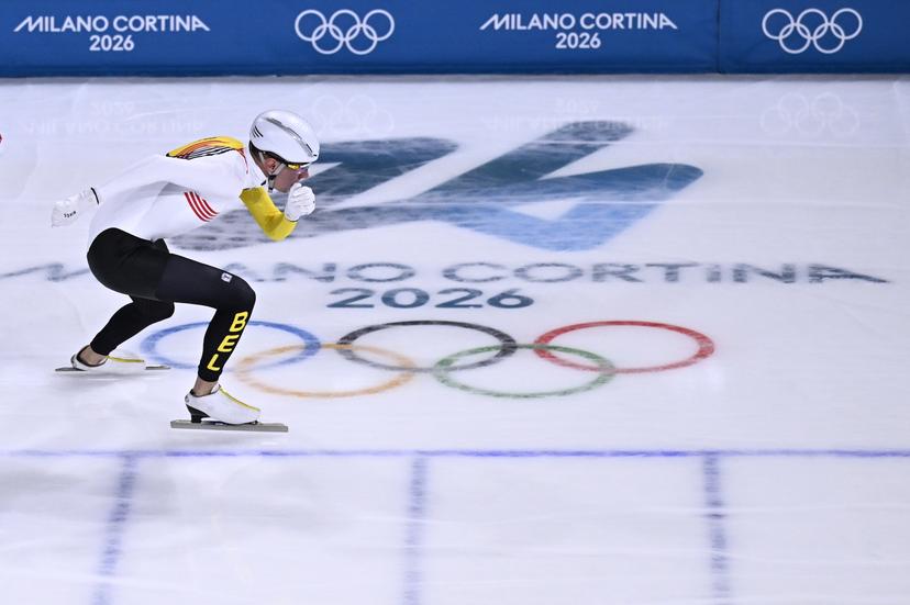 Belgian speed skater Bart Swings pictured during a training session at the Milano Cortina 2026 Olympic Winter Games, on Tuesday 17 February 2026 in Milan, Italy. The XXV Winter Olympics take place from 6 to 22 February 2026 in Italy. BELGA PHOTO JASPER JACOBS