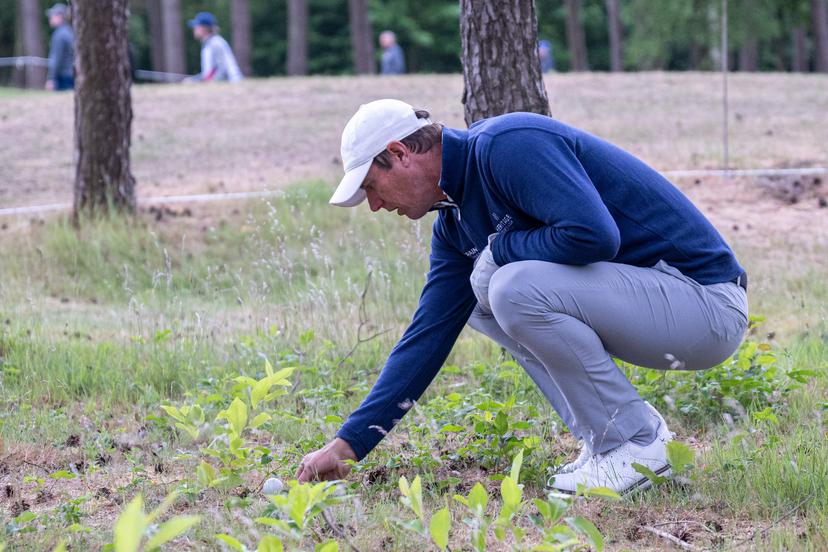 Belgian Nicolas Colsaerts is pictured in action during the 2025 Soudal Open DP World Tour golf tournament, in Schilde, Wednesday 21 May 2025. From May 22 to 25, Rinkven Golf Club in Schilde will host the fourth edition of the Soudal Open, the Belgian leg of the DP World Tour. BELGA PHOTO JONAS ROOSENS