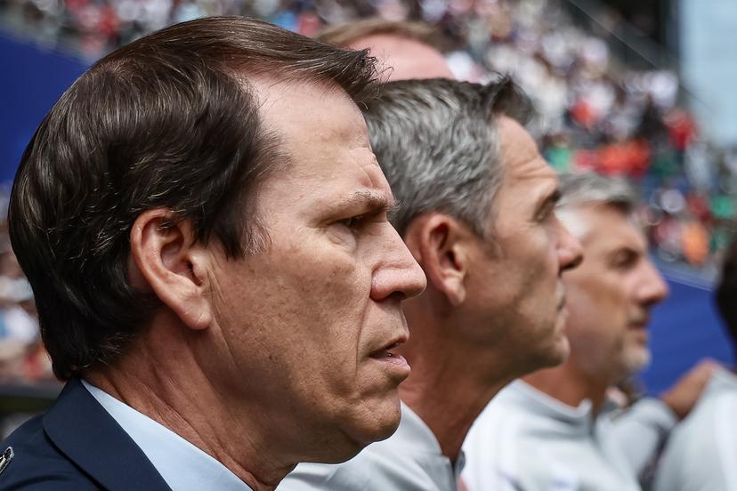 Belgium's head coach Rudi Garcia pictured at the start of a soccer game between Belgian national team Red Devils and Senegal, on Wednesday 01 July 2026, at the Seattle Field, in Seattle, a 1/16 finals game in the FIFA World Cup 2026. BELGA PHOTO BRUNO FAHY
