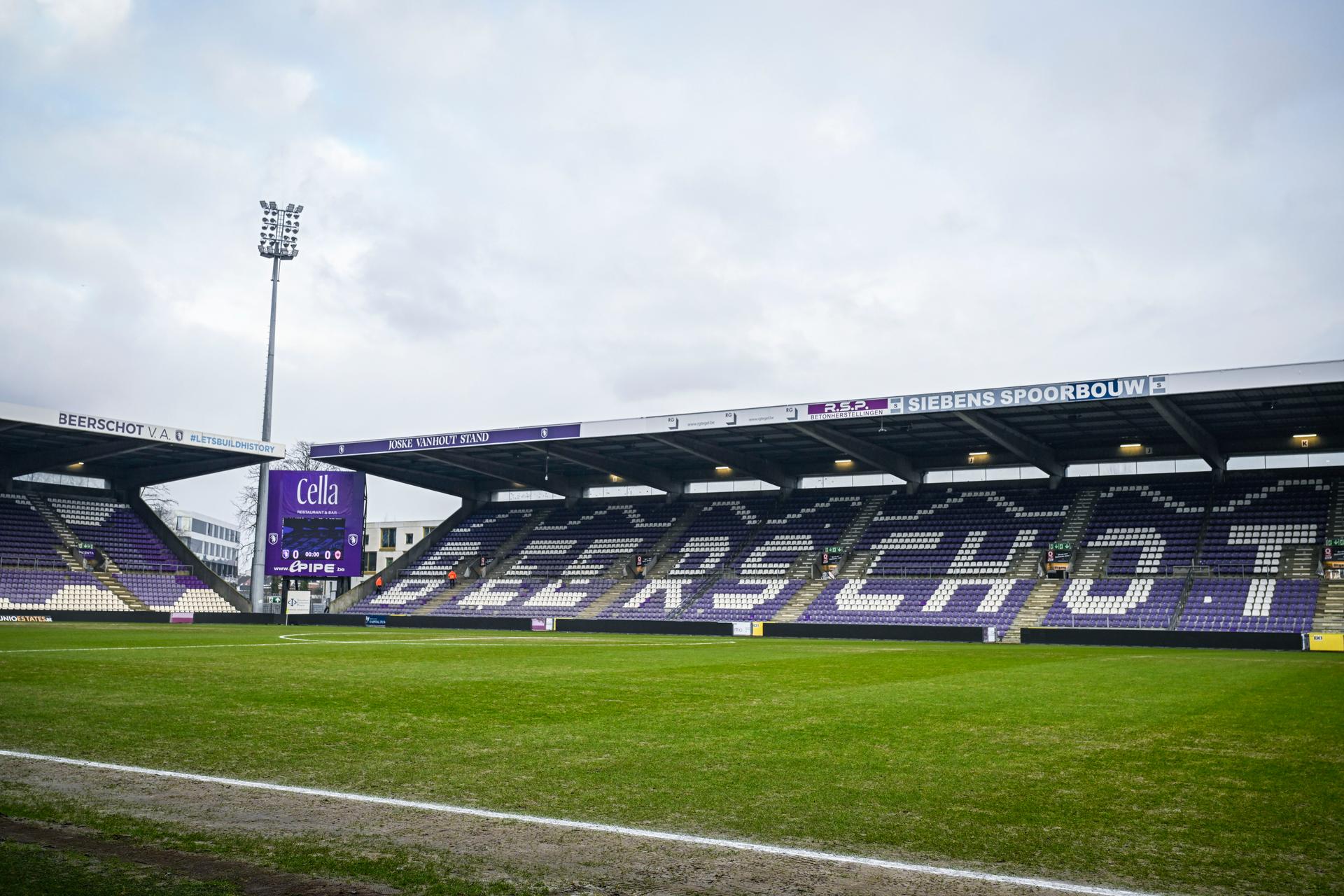 Beerschot's 't Kiel Olympisch Stadion stadium pictured before a soccer game between Beerschot VA and Royal Antwerp FC, Sunday 12 January 2025 in Antwerp, on day 21 of the 2024-2025 season of 'Jupiler Pro League' first division of the Belgian championship. BELGA PHOTO TOM GOYVAERTS