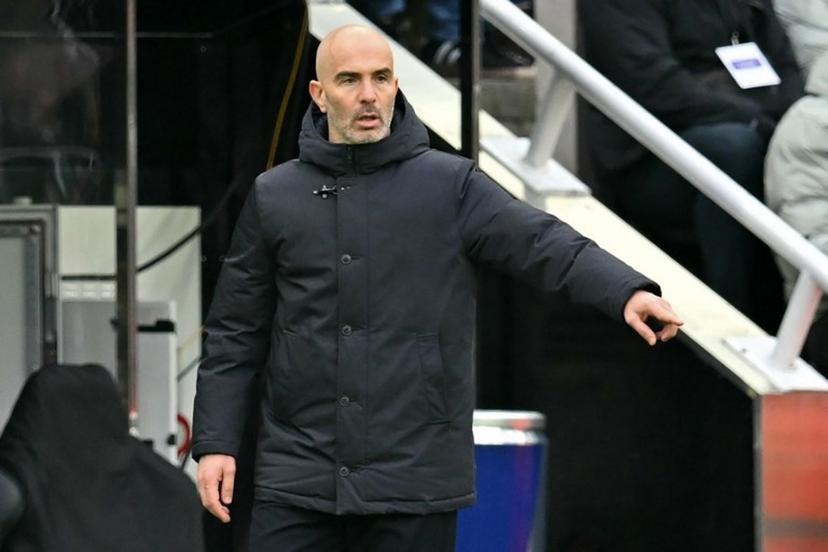 Chelsea's Italian head coach Enzo Maresca gestures on the touchline during the English Premier League football match between Newcastle United and Chelsea at St James' Park in Newcastle-upon-Tyne, north east England on December 20, 2025.  ANDY BUCHANAN / AFP